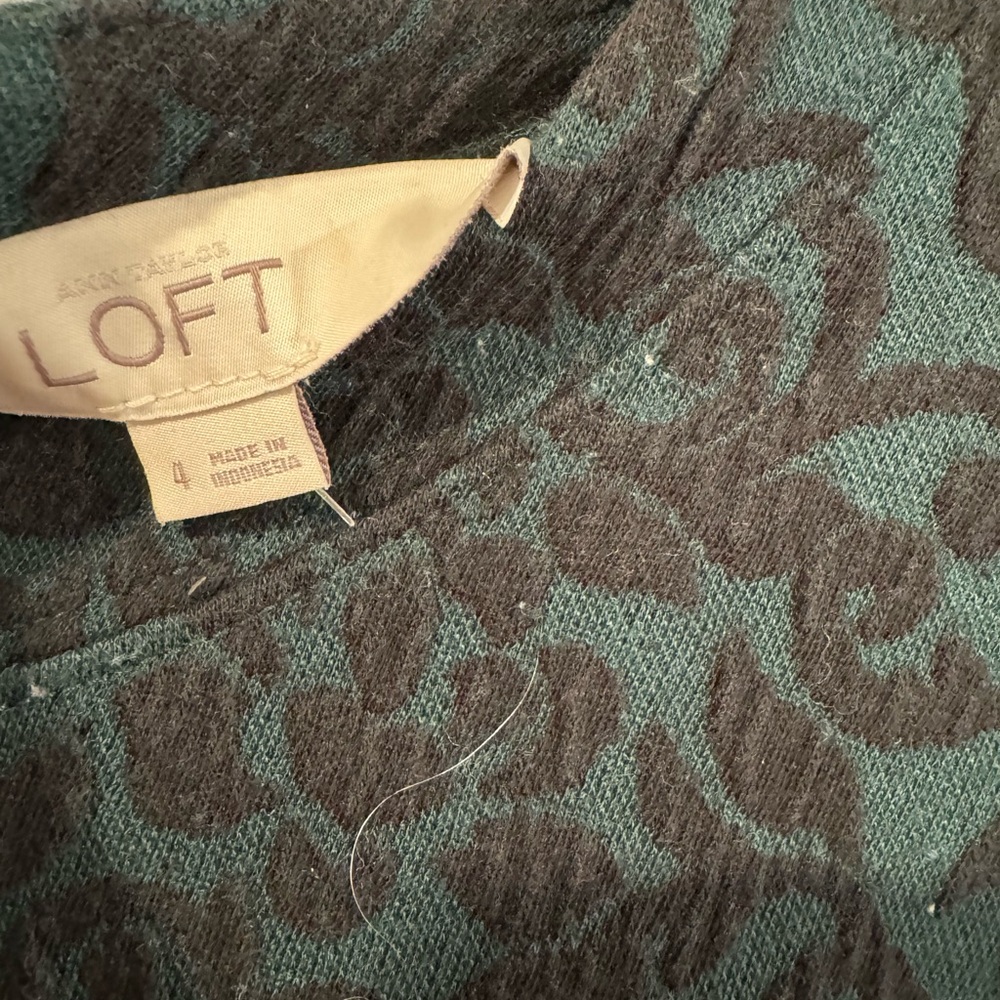loft holiday brocade dress